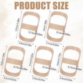 LUTER 5pcs Oval Finger Splints, Finger Splint Support Trigger Finger Splint Finger Stabilizer Brace Finger Joint Protectors for Thumb Middle Pinky or Ring Finger (6,7,8,9,10 Sizes)