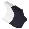 3-12 Pack Womens Crew Socks Size 6-9 LightWeight Thin Casual