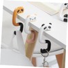 iplusmile 4Pcs Adorable Bendable Panda Hooks Foldable Bag Hooks for