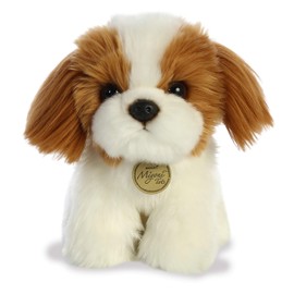 Aurora® Adorable Miyoni® Shih Tzu Pup Stuffed Animal - Lifelike Detail - Cherished Companionship - Brown 11 Inches