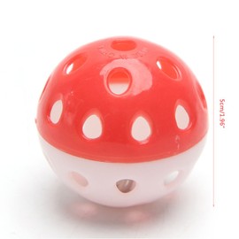 Celan Pet Parrot Toy Colorful Bird Bell Ball For Parakeet Budgie Cockatiel Chew Rabbit Cat Dog Toys Ball