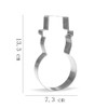 13.3 cm Snowman Cookie Cutter – Stainless Steel