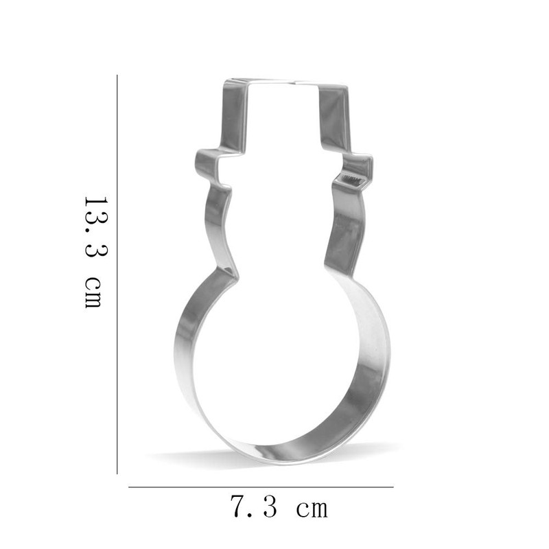 13.3 cm Snowman Cookie Cutter – Stainless Steel