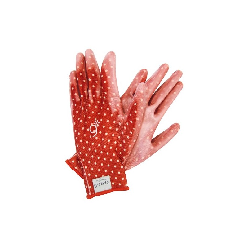 g-style [Gardening Gloves] PU Cute Red L
