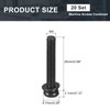 sourcing map M4 x 25mm Carbon Steel Phillips Pan Head