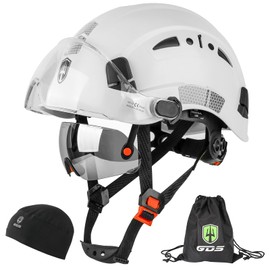 GREEN DEVIL Safety Hard Hat with Tinted & Clear Visor Vented Construction Helmet Cascos de Construccion ABS Work hardhats for Men