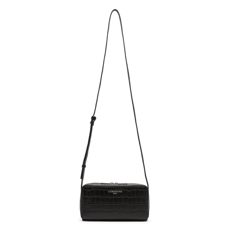 407-Crossbody XS -LOU NEW CROCO-black