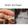 Dog Pearl Necklace Collar,Fancy Crystal Bling Dog Collar, Rhinestone Diamond