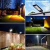 Solar Street Light Outdoor, 3 Color Temperature Waterproof 30000LM, Solar