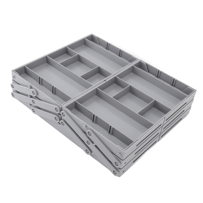 Multi Tier Drawer Organizer, Foldable Expandable Desk Storage Organizer Tray