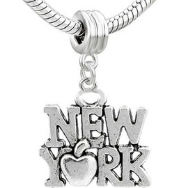 Sexy Sparkles European New York Bead Charm Spacer Bead for Snake Chain Charm Bracelet