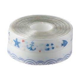 FEIYING Kitchen & Bath 1.5" X 10.5' Transparent Oil-Proof Sealant Tape Decorative Self Adhesive Caulk Strip Tape Floor Wall Edges