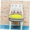 Operitacx Light Yellow Round Seat Cushion Thickened Sponge Chair Pad
