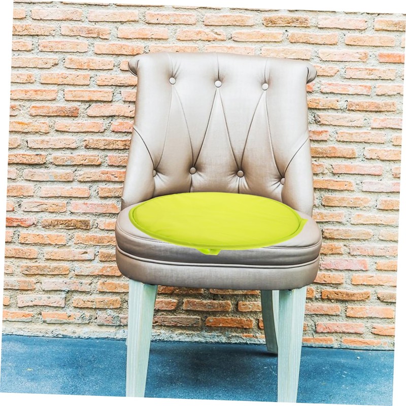 Operitacx Light Yellow Round Seat Cushion Thickened Sponge Chair Pad