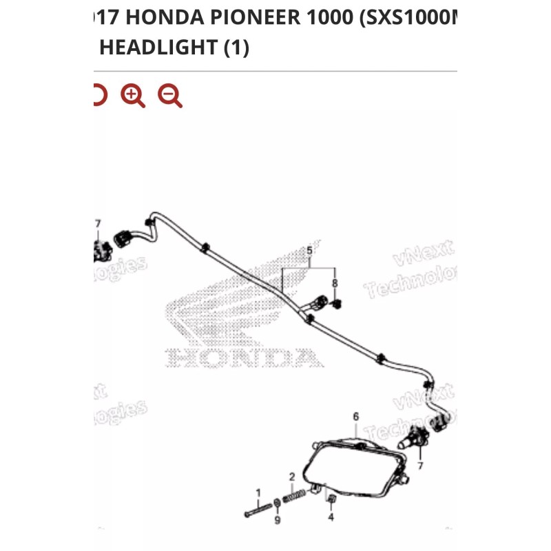 Aftermarket 2016 HONDA PIONEER 700 SXS LED HEADLIGHT Conversion KIT