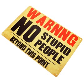 ULTECHNOVO Vintage Tin Painting Backyard Signs Security Sign Safety Sign Retro Decor Home Decor Notice Signs Beware Sign Household Warning Sign Shop Sign Signage The Sign Iron