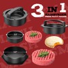 Grilliance 5pcs Smash Burger Press Kit, 3 in 1 Hamburger