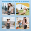 100-Speed Ultra-Quiet Desk Fan for Sleeping, 6.8" Rechargeable Portable Fan
