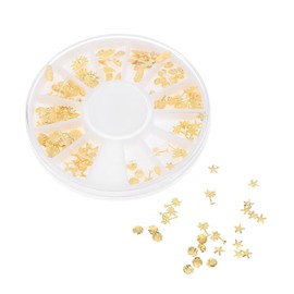 HONMEET Nail Charms Nail Art Metal Decorations Nail Kits DIY Nail Art Studded Decorations