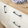 FURNIWARE 5 Pack Cabinet Pull,Matt Black Cabinet Handles,Hardware Drawer Pulls,Solid