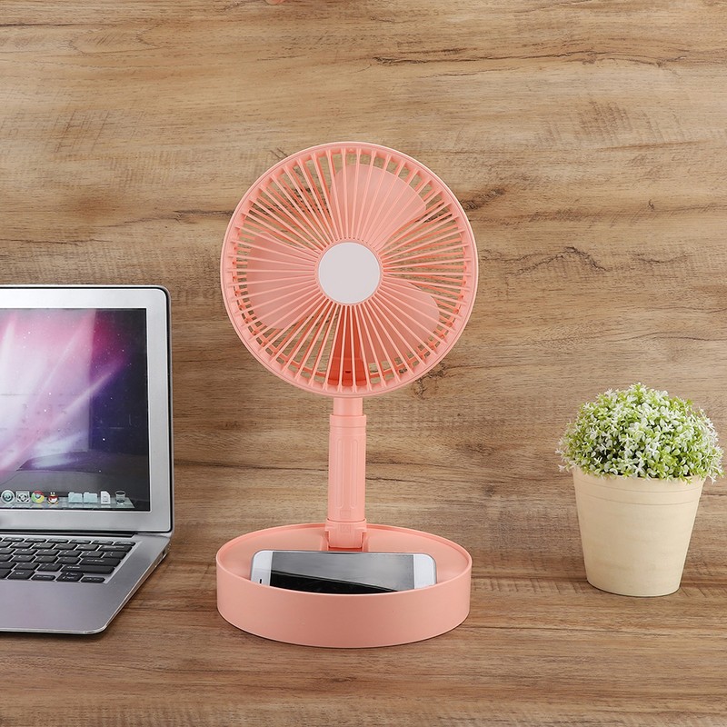 Portable Mini USB Rechargeable Handheld Fan Home Office Silent Desktop