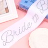 KICOSY Rhinestone Bride to Be Sash with Diamond Ring Icons