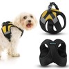 Gooby Soft Mesh X Step in Dog Harness - Yellow,
