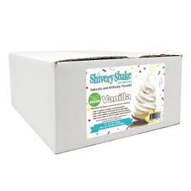 Shivery Shake Soft Serve Ice Cream Mix, 3 x 3.2 lb case, Vegan Vanilla