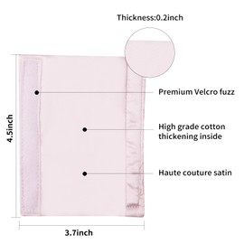 4 Pack Satin Mask Strap Covers, Universal and Reusable Comfort Pads, Face Cushion Cover for Strap Headgear, C p a p Accessories & Supplies Mask Cover Headgear Pads for Reducing Red Marks