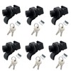 6Pcs Push Button Lock Glove Box Latch with Key,Boat Glove