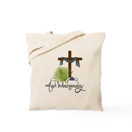 CafePress Ash Wednesday Tote Bag Reusable Natural Beige Canvas Shopping Bag