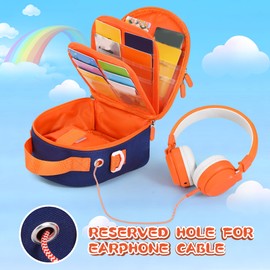 Carrying Case Compatible with Yoto Mini (2024 Edition) & Accessories, Portable Storage Carrier Bag for Travel and Home Storage (Blue)