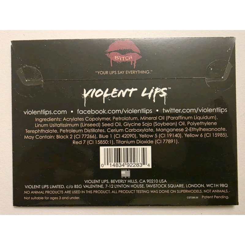 Violent Lips Lip Tattoo Appliques - The Plum BIT*H