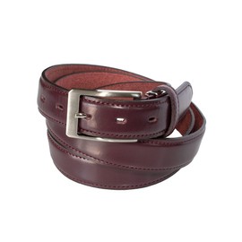 TAVARAT Tps-130 Men's Business Belt, Genuine Leather, 1.2 inches (30 mm), Made in Japan, Adjustable Size, Himeji Leather, Wine (long)