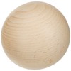 Rayher Rohholz-Kugel aus Buchenholz, ungebohrt, 80 mm ø, zum Basteln