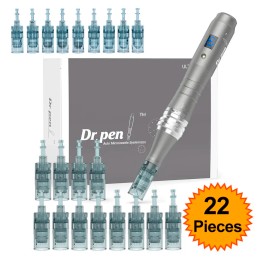 Handheld Home Pen Skin Care Whitening Pores Stretch Mark Removal Skin Tightening Hydro Pen M8color: M8 WITH 12PCS NANO