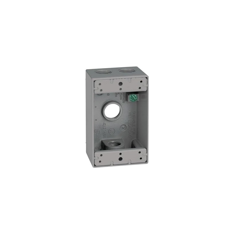 SIGMA ENGINEERED SOLUTIONS Metal Electrical Outlet Box, Weatherproof, Easy Mount