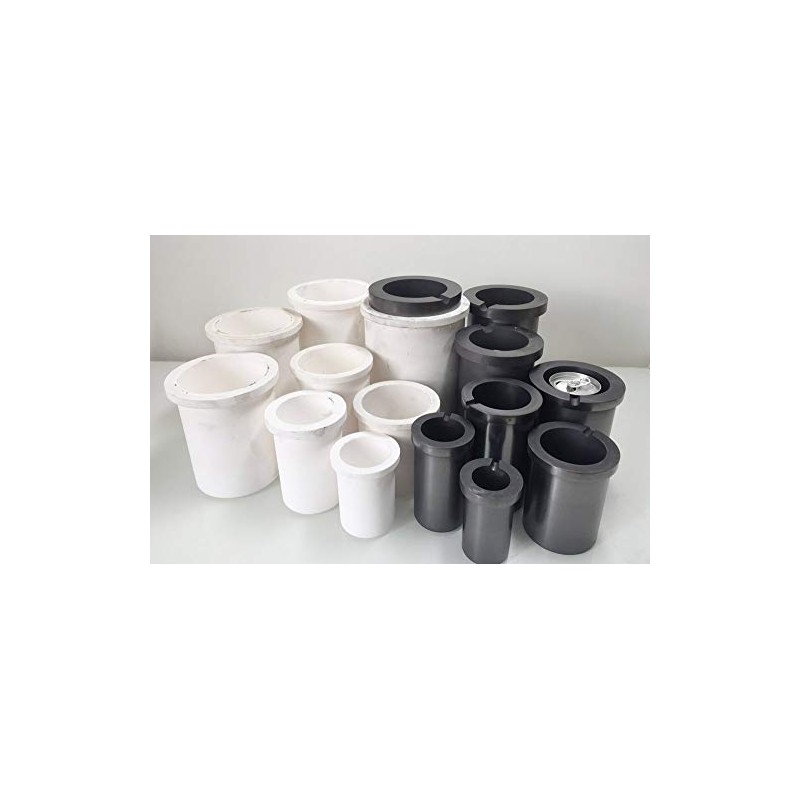 OTOOLWORLD 99.9% Pure Graphite Crucible Metal Melting Gold Silver Scrap