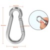 50 PCS Spring Snap Carabiner, Small Carabiner Clip, M5 x