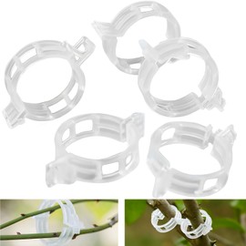 Pack of 300 Tomato Clips, Plant Clips, Plant Clips, Plant Clips, Tomato Clips, Connect Pepper, Cucumber, Vines, Ideal for Plants, Securing Support, Plastic
