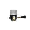 Creative Hobbies Black Lamp Socket Knob with 1/2" Brass Extenders