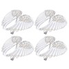 4Pcs Brooch Pin Diamond Angel Wing Pattern Cute Fashion Lapel