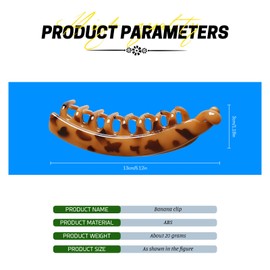 PAITOK 4 Pcs Banana Clips Large Banana Hair Clip Anti-Slip Fish Comb Large Claw Clip Suitable for Women Ponytail Hair Clip Banana Clip Claw Clips for Thick Hair and Thin Hair(Style 4)