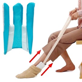 Sock Aid Tool for Elderly, Sock Aids for Putting and Off Socks, Sock Helper for Pregnant Women, Easy On and Off Stocking Slider, Handicapped Avoid Bending Sock Helper Aids Tool