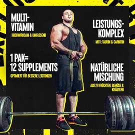 Universal Nutrition ANIMAL Pak Powder (Orange) Multivitamin Complex for Training with Vitamins, Minerals & Amino Acids, Enzymes Support Nutrient Supply & Immune System, 44 Measuring Spoons