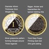 Silver & Gold 1-10 Years Alcoholics Anonymous Medallion AA Coin