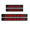 MAXDOOL 4Pcs Car Door Sill Protector Reflective 4D Carbon Fiber