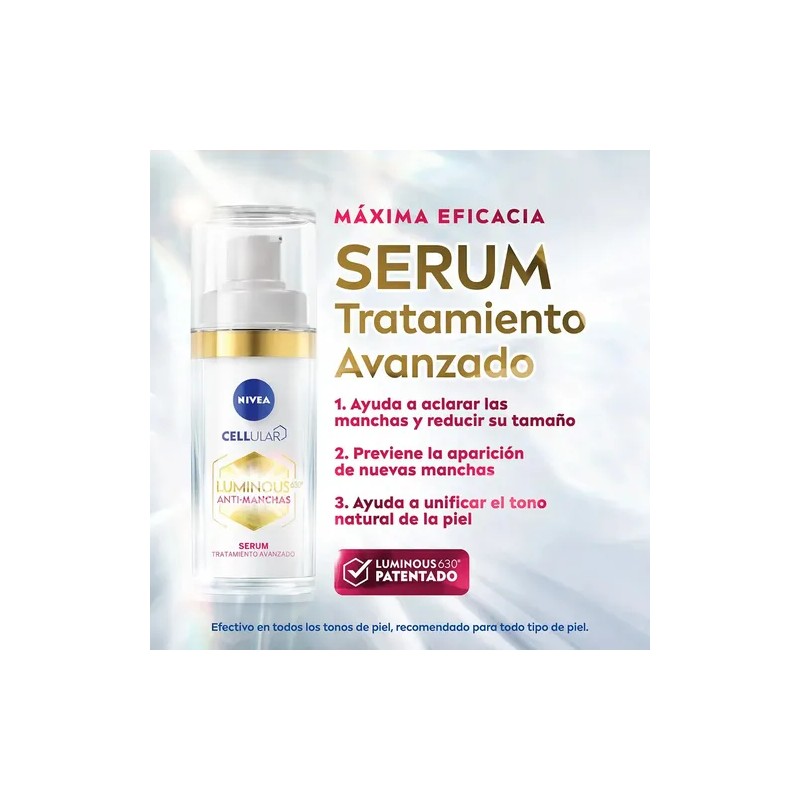 Kit - Nivea Luminous 630 Antimanchas Serum + Crema De