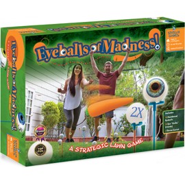 Eyeballs of Madness - A Strategic Lawn Game | 2-6 Players | Compare to Yard Games and Outdoor Games Like Horseshoes, Cornhole, Kubb, Ring Toss, Bean Bag Toss | Use Agility and Brains to Win!