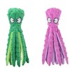 Dog Squeaky Toys Octopus - No Stuffing Crinkle Plush Dog